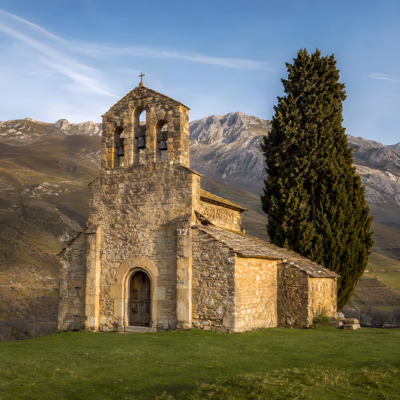 Pre-Romanesque church of Santo Adriano de Tuñón, consecrated in 891 AD